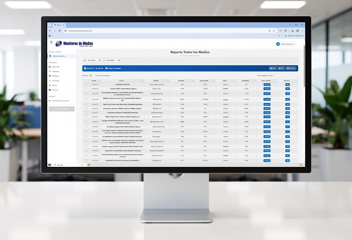 Proceso de análisis y curaduría de monitoreo de medios en México